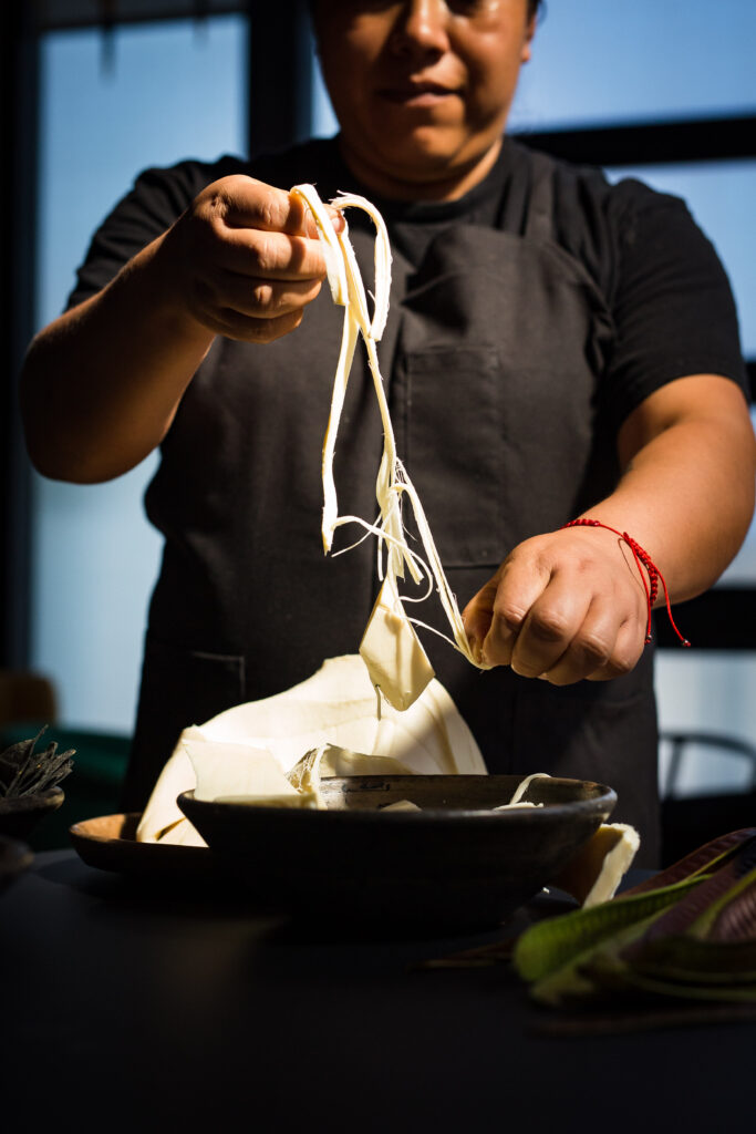 woman preparing food